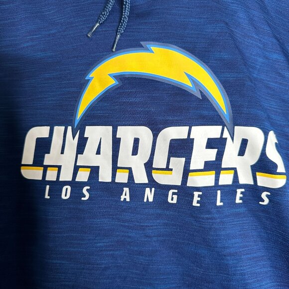Los Angeles Chargers NFL Team Apparel Pullover Hoodie Mens Size L Blue Yellow - Picture 5 of 8